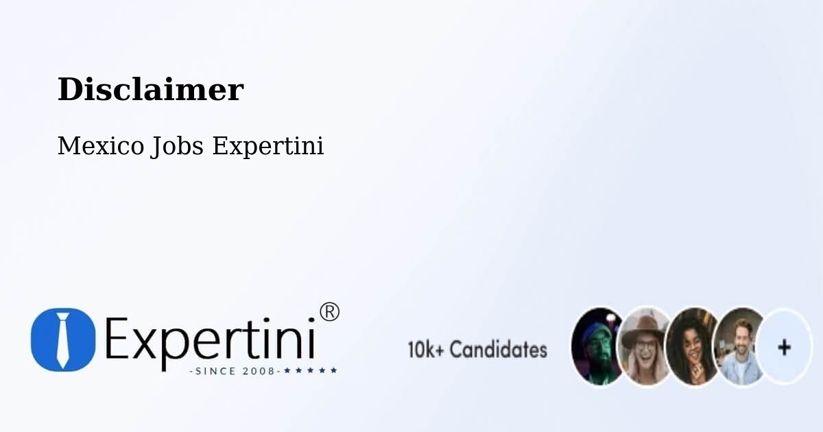 Disclaimer – Allende - Mexico Jobs Expertini